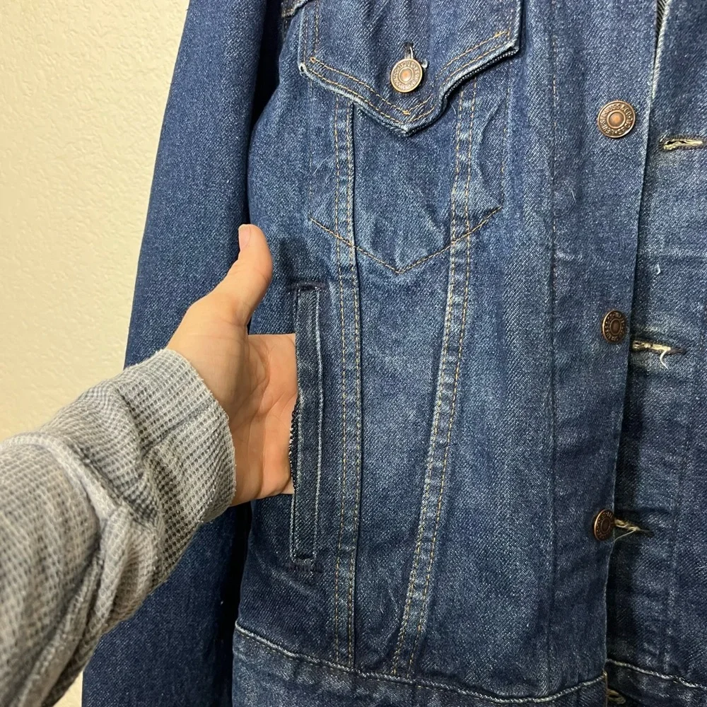 Vintage 80’s Levi’s Trucker Jean Jacket Denim Blue Style 70506 Size 42
